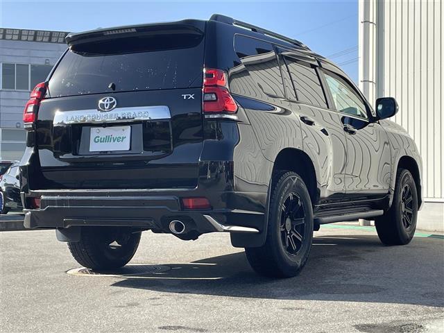 ランドクルーザープラド ＴＸ　４ＷＤ／サンルーフ／ワンオーナー／モデリスタフルエアロ／革調シートカバー／社外８インチナビ／フルセグＴＶ／Ｂｌｕｅｔｏｏｔｈ／ＤＶＤ再生／バックカメラ／追従クルコン／純正ＡＷ４本積込／ルーフレール（38枚目）