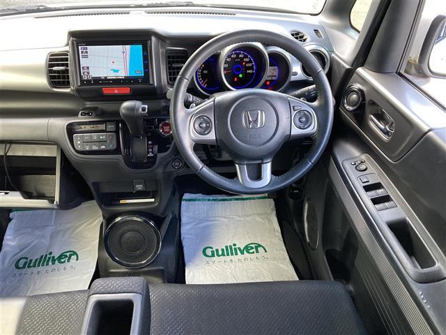 Ｎ－ＢＯＸスラッシュ Ｇ・ターボＡパッケージ　禁煙車　バックモニター　ドラレコ　クルーズコントロール　エマージェンシーブレーキ　ターボ　ＨＩＤヘッドランプ　純正ナビ　フルセグテレビ　ビルトインＥＴＣ　置くだけ充電　プッシュエンジンスタート（2枚目）