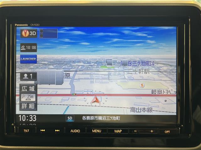 スペーシアカスタム ハイブリッドXSターボ 全方位カメラ SDナビ フルセグテレビ Bluetooth USB iPod CD/DVD 運転席シートヒーター 助手席シートアンダーボックス クルーズコントロール ETC ドライブレコーダー(4枚目)