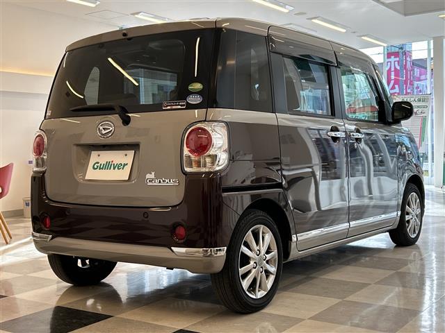 ムーヴキャンバス Ｇメイクアップリミテッド　ＳＡＩＩＩ　両側パワースライドドア　純正ナビ　全方位カメラ　フルセグＴＶ　Ｂｌｕｅｔｏｏｔｈ　ｉＰｏｄ接続　ナビ連動ドラレコ　ＥＴＣ　シートヒーター　プッシュスタート　純正フロアマット　ＬＥＤヘッドライト（36枚目）