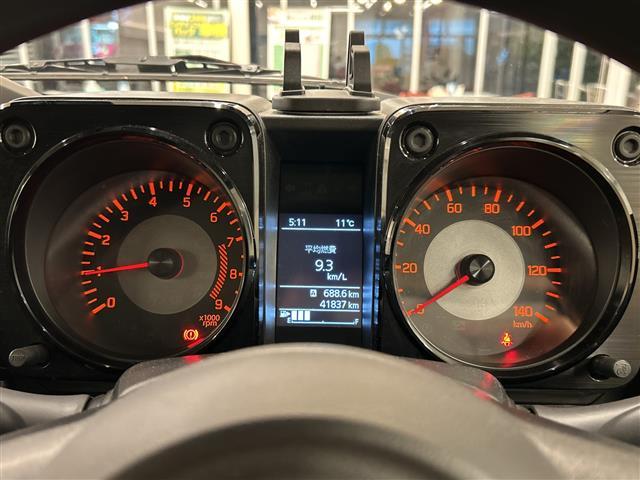 ジムニー XL 純正SDナビ スズキセーフティーセンス プッシュスタート バックモニター スマートキー ターボ フォグ 4WD Bluetooth ワンセグ AUX シートヒーター 社外ドリンクホルダー オートライト(4枚目)