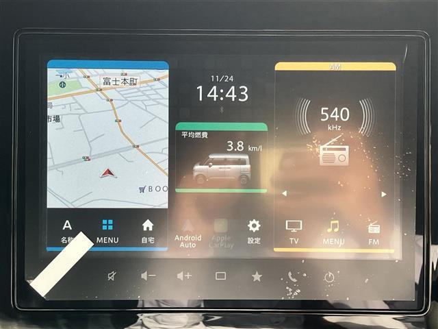ワゴンＲスマイル ハイブリッドＸ　届出済未使用車／純正９型ナビ／全方位カメラ／保証書／取扱説明書／レーダークルーズコントロール／ＵＳＢ／前席シートヒーター／両側パワースライドドア／コーナーセンサー前後／ヘッドアップディスプレイ／ＬＥＤ（21枚目）