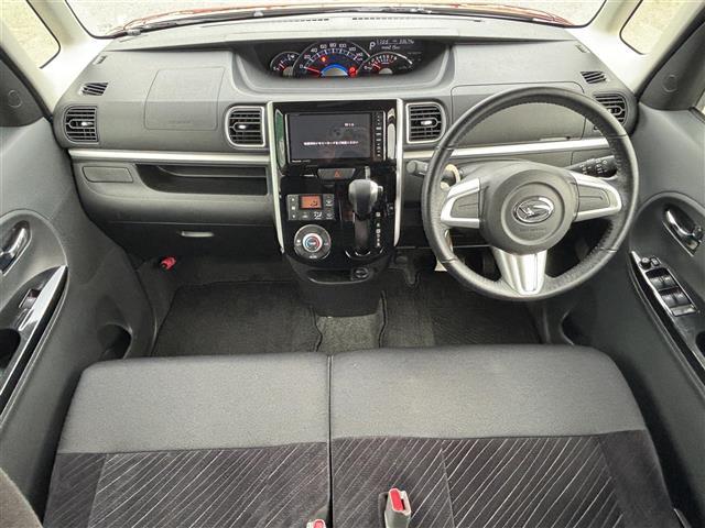 タント カスタムＲＳ　ＳＡ　ＳＤナビ／ターボ／ドラレコ前後／ターボ／ＥＴＣ／両側パワスラ／純正アルミホイール／盗難防止装置／オートライト／ＬＥＤヘッドライト／Ｗエアバッグ／衝突軽減システム／横滑り防止装置／地図ＳＤ無し（2枚目）