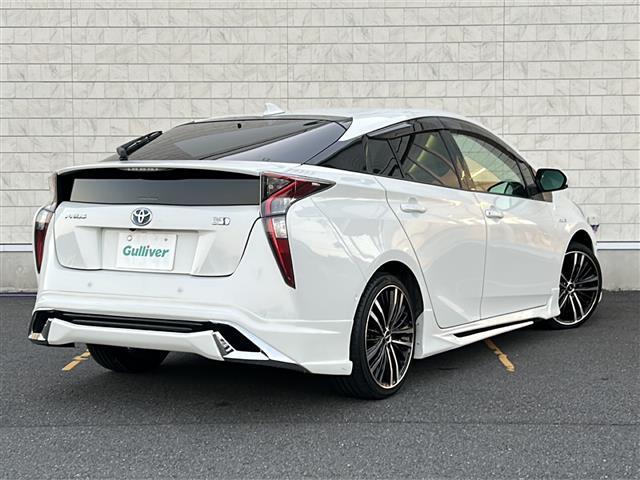 プリウス Ｓセーフティプラス　ＴｏｙｏｔａＳａｆｅｔｙＳｅｎｓｅ　モデリスタフルエアロ　純正ＳＤナビ　ＢＴ　ＣＤ　ＤＶＤ　フルセグ　バックカメラ　レーダークルーズコントロール　社外１８インチアルミホイール　ＬＥＤオートライト（38枚目）