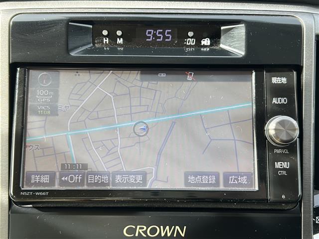 クラウンハイブリッド ロイヤル ワンオーナー レーンキープアシスト 衝突軽減 純正SDナビ BT CD DVD ワンセグ バックカメラ クルーズコントロール 純正16インチアルミホイール HIDオートライト オートマティックハイビー(10枚目)