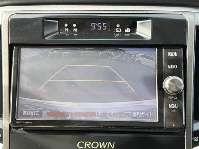 クラウンハイブリッド ロイヤル ワンオーナー レーンキープアシスト 衝突軽減 純正SDナビ BT CD DVD ワンセグ バックカメラ クルーズコントロール 純正16インチアルミホイール HIDオートライト オートマティックハイビー(11枚目)