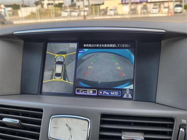 フーガ ２５０ＧＴ　Ａパッケージ　禁煙車　ワンオーナー　アラウンドビューモニター　ドラレコ　クルコン　ＬＥＤヘッドランプ　オートライト　純正８型ナビ　フルセグ　ビルトインＥＴＣ　前席パワーシート　純正１８インチＡＷ　スマートキー（3枚目）