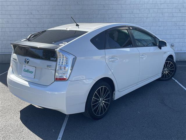 プリウス S ワンオーナー 純正ナビ フルセグTV Bluetooth接続 DVD再生 プッシュスタート スマートキー スペアキー Bカメラ ETC ドラレコ 社外HIDオートライト ステアリングスイッチ(37枚目)