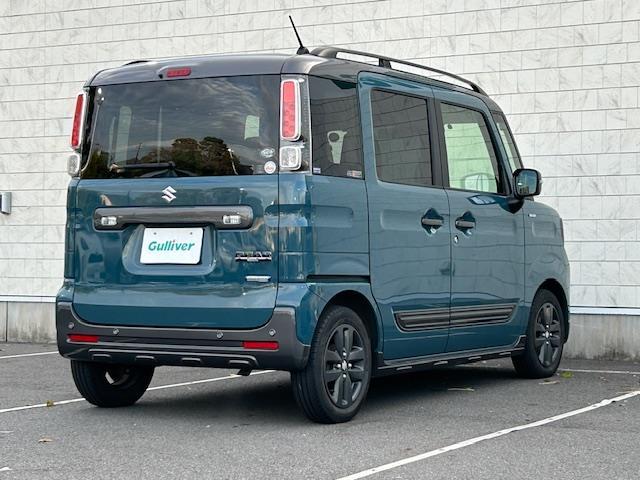 スペーシアギア ハイブリッドXZ ターボ 社外ナビ フルセグTV Bluetooth パドルシフト デュアルカメラブレーキサポート 純正AW 保証書 取扱説明書 レーダークルコン バックカメラ DVD シートヒーター 両側パワスラ LED(35枚目)