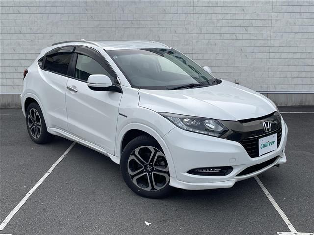 ヴェゼル ハイブリッドＺ・ホンダセンシング　純正ナビ　フルセグＴＶ　Ｂｌｕｅｔｏｏｔｈ接続　ＤＶＤ再生　ＵＳＢ入力端子　ホンダセンシング　Ｂカメラ　プッシュスタート　スマートキー　スペアキー　電動Ｐ・オートブレーキホールド　前席シートＨ（35枚目）