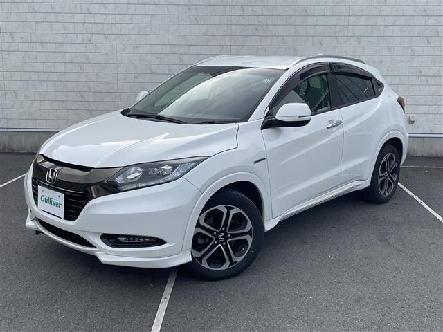 ヴェゼル ハイブリッドＺ・ホンダセンシング　純正ナビ　フルセグＴＶ　Ｂｌｕｅｔｏｏｔｈ接続　ＤＶＤ再生　ＵＳＢ入力端子　ホンダセンシング　Ｂカメラ　プッシュスタート　スマートキー　スペアキー　電動Ｐ・オートブレーキホールド　前席シートＨ（41枚目）