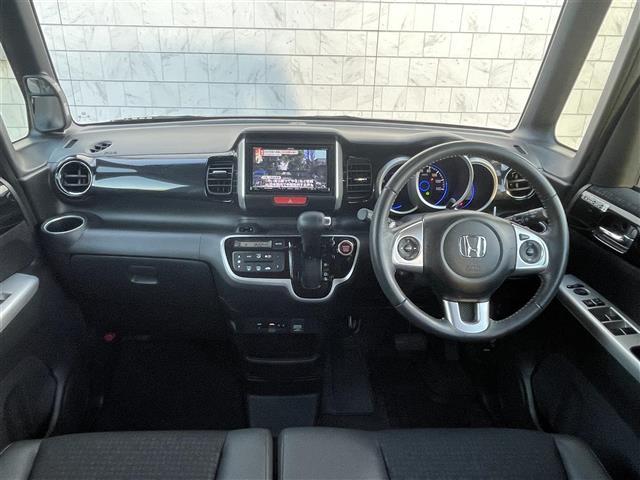 N-BOXカスタム G・ターボLパッケージ 社外ナビ フルセグTV Bluetooth接続 CTBA 両側パワスラ クルコン Bカメラ プッシュスタート スマートキー ベンチシート ハーフレザーシート HIDオートライト ビルトインETC(36枚目)