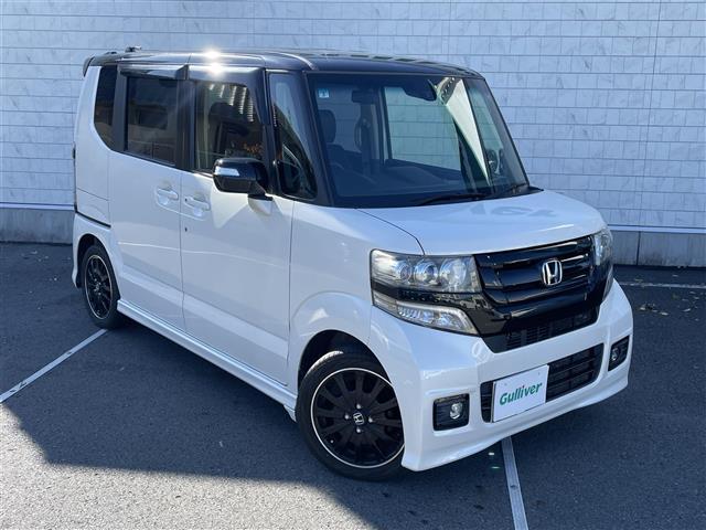 Ｎ－ＢＯＸカスタム ２トーンカラースタイル　Ｇ・ターボＬパッケージ　純正ナビ　フルセグＴＶ　Ｂｌｕｅｔｏｏｔｈ接続　ＤＶＤ再生　クルコン　ＣＴＢＡ　両側パワスラ　プッシュスタート　スマートキー　スペアキー　Ｂカメラ　ＨＩＤオートライト（35枚目）