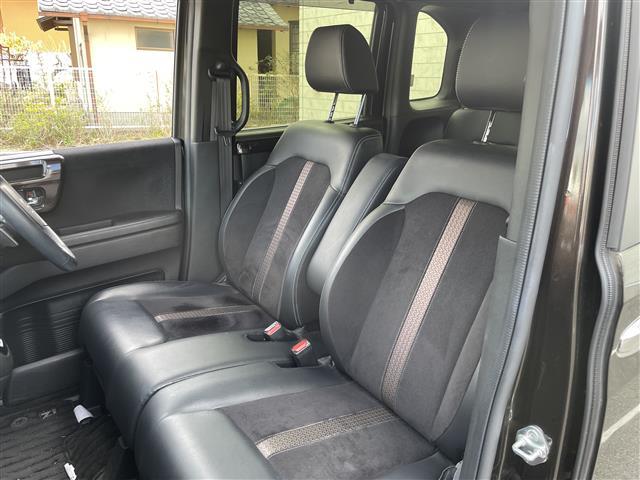 Ｎ－ＢＯＸカスタム Ｇ・Ｌターボホンダセンシング　Ｂｌｕｅｔｏｏｔｈ接続　ＤＶＤ再生　両側パワスラ　ホンダセンシング　衝突軽減システム　追従クルコン　プッシュスタート　スマートキー　スペアキー　Ｂカメラ　ハーフレザー　ベンチシート　ＬＥＤオートライト（25枚目）