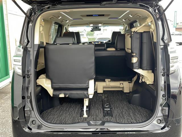 ヴェルファイア ２．５Ｘ　禁煙車社外９型ナビ　両側パワースライドドア　衝突軽減ブレーキ　ＬＫＡ　クリアランスソナー　　バックカメラ　オートライト　オートハイビーム　レザ調シートカバー　純正アルミホイール　ビルトインＥＴＣ　ＢＴ（39枚目）