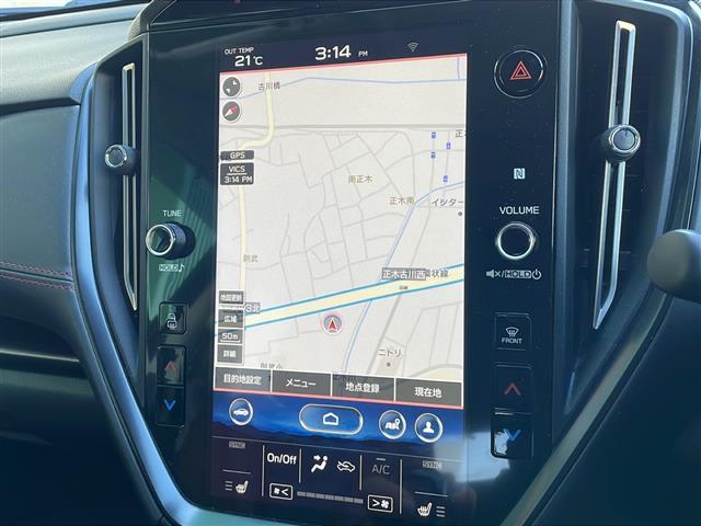 レヴォーグ ＳＴＩスポーツ　ＥＸ　禁煙車　アイサイト　ＡＭ／ＦＭ／ＵＳＢ　アップルカープレイ　ａｎｄｒｏｉｄオート　４ＷＤ　純正ナビ　クルーズコントロール　レーンキープ　　パワーシート　シートヒーター　シートメモリー　サイドカメラ（3枚目）