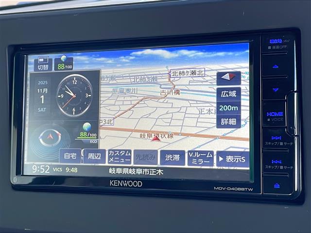 ルークス Ｘ　禁煙車　ＡＭ／ＦＭ／ＣＤ／ＤＶＤ　ワンセグＴＶ　社外ナビ　ハンズフリースライドドア　ドライブレコーダー　前後コーナーセンサー　アラウンドビュー　ダウンヒルアシスト　リアエアコン　片側パワースライドドア（3枚目）