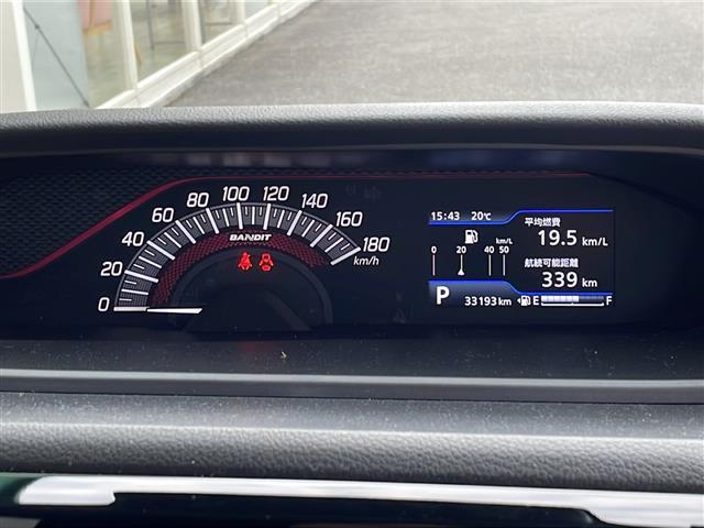 ソリオバンディット ハイブリッドＭＶ　禁煙車　社外フルセグナビ　クルーズコントロール　衝突軽減ブレーキ　レーンキープアシスト　片側パワースライドドア　ヘッドアップディスプレイ　クリアランスソナー　純正アルミホイール　純正マット　盗難防止（21枚目）