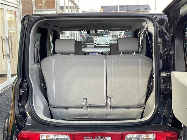 キューブ 15X Vセレクション 禁煙車 純正ナビ フルセグTV バックカメラ ビルトインETC ドライブレコーダー 社外アルミホイール 純正マット アイドリングストップ プッシュスタート フォグライト オートエアコン スマートキー(15枚目)