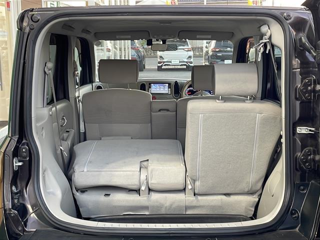 キューブ 15X Vセレクション 禁煙車 純正ナビ フルセグTV バックカメラ ビルトインETC ドライブレコーダー 社外アルミホイール 純正マット アイドリングストップ プッシュスタート フォグライト オートエアコン スマートキー(33枚目)