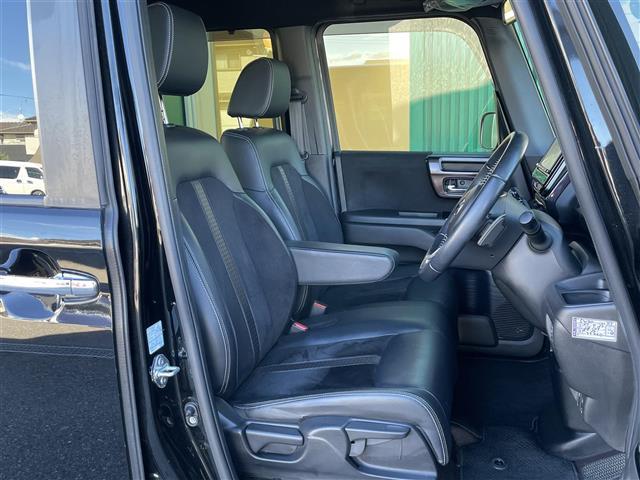 Ｎ－ＢＯＸカスタム Ｇ・Ｌターボホンダセンシング　禁煙車　社外ＳＤナビ　衝突敬遠ブレーキ　両側パワースライドドア　ＬＫＡ　レーダークルーズコントロール　バックカメラ　ハーフレザーシート　　　スマートキー　プッシュスタート　　オートライト　ＬＥＤ　ＢＴ（13枚目）