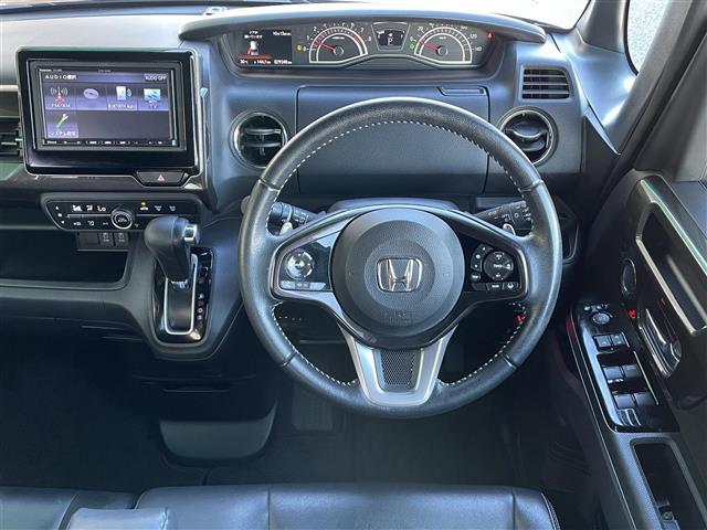 Ｎ－ＢＯＸカスタム Ｇ・Ｌターボホンダセンシング　禁煙車　社外ＳＤナビ　衝突敬遠ブレーキ　両側パワースライドドア　ＬＫＡ　レーダークルーズコントロール　バックカメラ　ハーフレザーシート　　　スマートキー　プッシュスタート　　オートライト　ＬＥＤ　ＢＴ（20枚目）