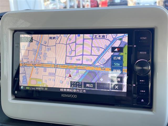 アルトラパン Ｌ　純正ナビ　ＳＤナビ　フルセグ　禁煙車　スマートキー　シートヒーター　電動格納ミラー　アイドリングストップ　ワンオーナー　ビルドインＥＴＣ　プッシュスタート　Ｂｌｕｅｔｏｏｔｈ（4枚目）