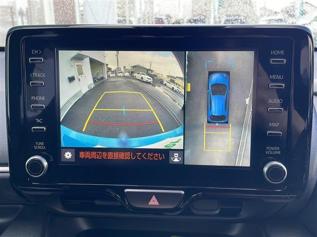 ヤリス ハイブリッドＧ　純正ナビ　ＳＤナビ　トヨタセーフティセンス　パノラミックビューモニター　禁煙車　バックカメラ　クリアランスソナー　ＬＥＤヘッドライト　クルコン　スマートキー　純正夏用タイヤ積み込み　ＢＴオーディオ（6枚目）