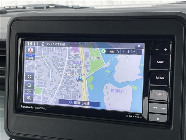 スペーシアベース ＸＦ　純正ナビ　バックカメラ　片側パワースライドドア　レーダークルーズコントロール　コーナーセンサー　シートヒーター　レーンキープアシスト　衝突軽減ブレーキ　横滑り防止　電格ミラー　社外ホイール　スマートキ（2枚目）