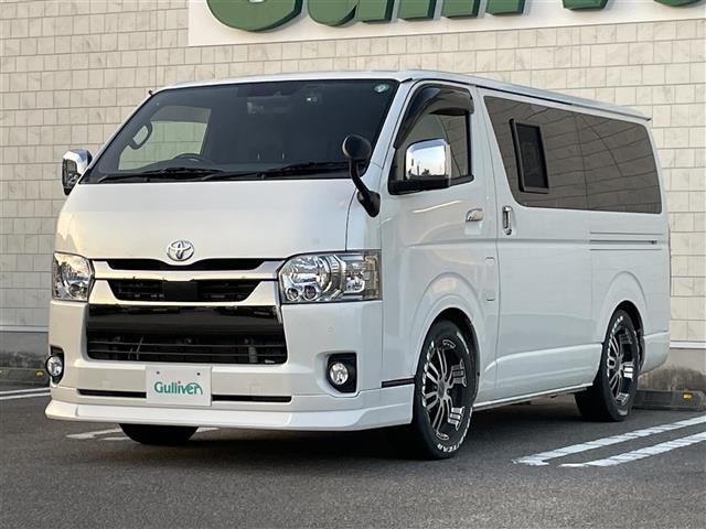 ハイエースバン スーパーGL ダーク プライムII 純正ナビ Bluetooth DVD CD フルセグTV パノラミックビューモニター 前後ドライブレコーダー デジタルインナーミラー 衝突軽減ブレーキ オートハイビーム プッシュスタート スマートキー(6枚目)