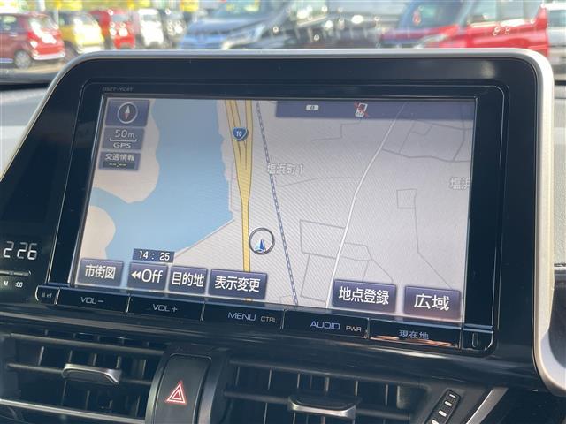 C-HR G モード ネロ 純正SDナビ(CD/DVD/AM/FM/BT) フルセグTV バックカカメラ ステアリングスイッチ クルーズコントロール D席/N席シートヒーター クリアランスソナー ハーフレザーシート(11枚目)