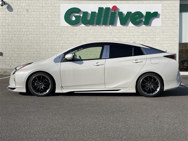 プリウス Sツーリングセレクション 純正ナビ Bluetooth DVD CD フルセグTV バックカメラ 衝突軽減ブレーキ レーダークルーズコントロール D/N席シートヒーター モデリスタエアロ WORK18インチアルミホイール(10枚目)