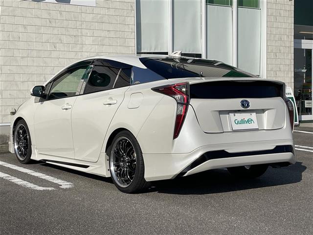 プリウス Sツーリングセレクション 純正ナビ Bluetooth DVD CD フルセグTV バックカメラ 衝突軽減ブレーキ レーダークルーズコントロール D/N席シートヒーター モデリスタエアロ WORK18インチアルミホイール(43枚目)