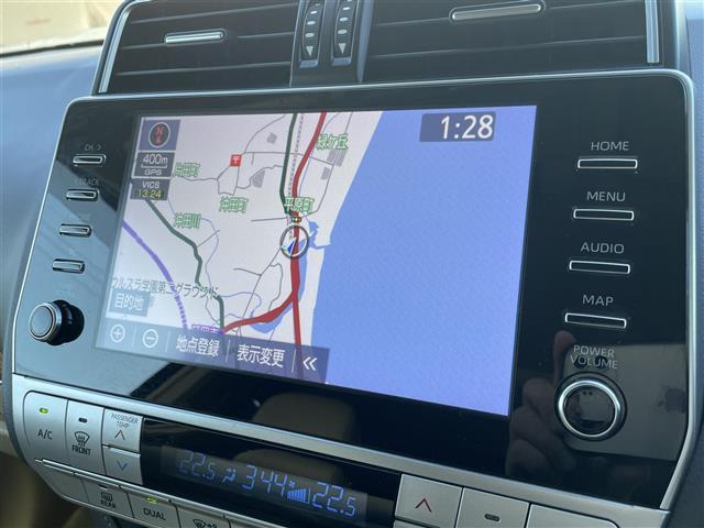 ランドクルーザープラド TX Lパッケージ マットブラックエディション 純正ディスプレイオーディオ Bluetooth HDMI AM FM パワーシート シートヒーター ベンチレーション 衝突軽減ブレーキ オートハイビーム LEDヘッドライト レザーシート ETC2.0(2枚目)