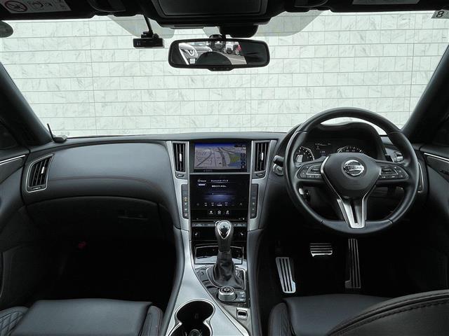 スカイライン ４００Ｒ　純正ナビ　アラウンドビューカメラ　ＥＴＣ　ドライブレコーダー　パドルシフト　レーダークルーズコントロール　プロパイロット　オートライト　パワーシート　オットマン　シートヒーター　スマートキー（42枚目）