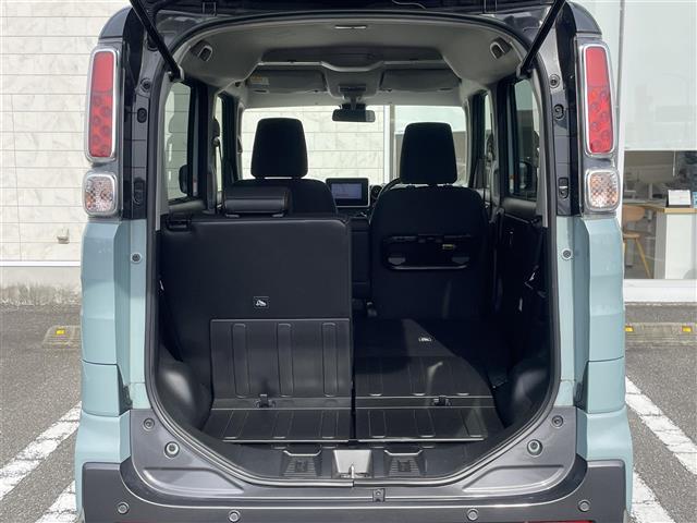 スペーシアギア ハイブリッドＸＺ　ターボ　社外ＳＤナビゲーションＡＶＮ－Ｖ０１　ＡＭ　ＦＭ　ＣＤ　ＤＶＤ　ＴＶ　衝突軽減ブレーキ　両側パワーバックドア　クルーズコントロール　パドルシフト　スマートキー　プッシュスタート　シートヒーター（28枚目）