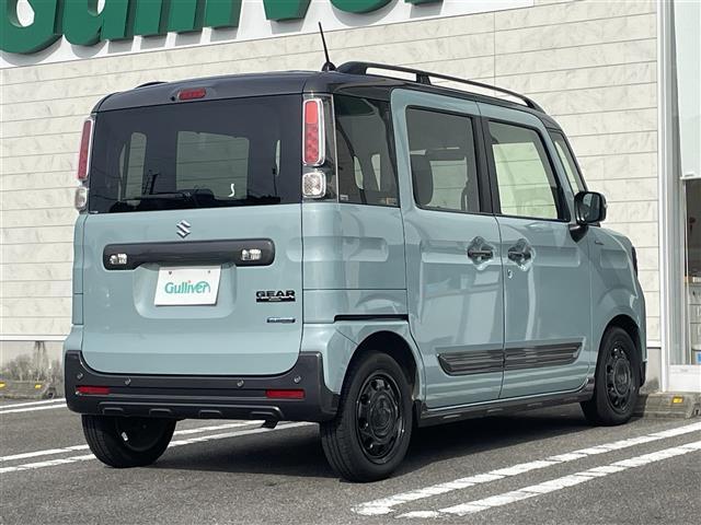 スペーシアギア ハイブリッドＸＺ　ターボ　社外ＳＤナビゲーションＡＶＮ－Ｖ０１　ＡＭ　ＦＭ　ＣＤ　ＤＶＤ　ＴＶ　衝突軽減ブレーキ　両側パワーバックドア　クルーズコントロール　パドルシフト　スマートキー　プッシュスタート　シートヒーター（35枚目）