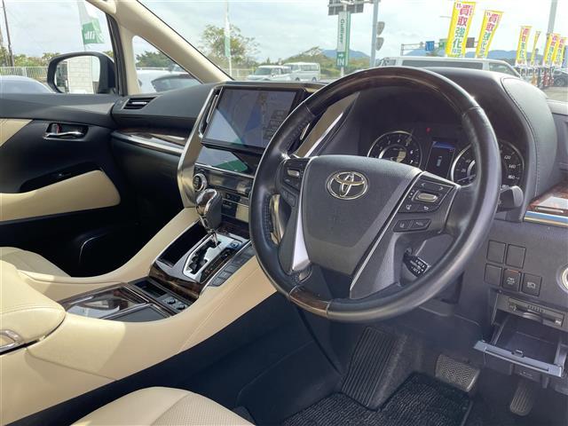 アルファード G サイドリフトアップ 純正SDナビCD/DVD/AM/FM/BT) フルセグTV TVキャンセラー バックカメラ 純正フリップダウンモニタ 両側パワースライドドア デジタルインナーミラー レーダークルーズ(11枚目)