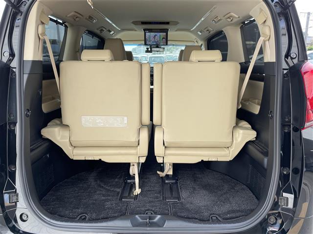 アルファード G サイドリフトアップ 純正SDナビCD/DVD/AM/FM/BT) フルセグTV TVキャンセラー バックカメラ 純正フリップダウンモニタ 両側パワースライドドア デジタルインナーミラー レーダークルーズ(18枚目)