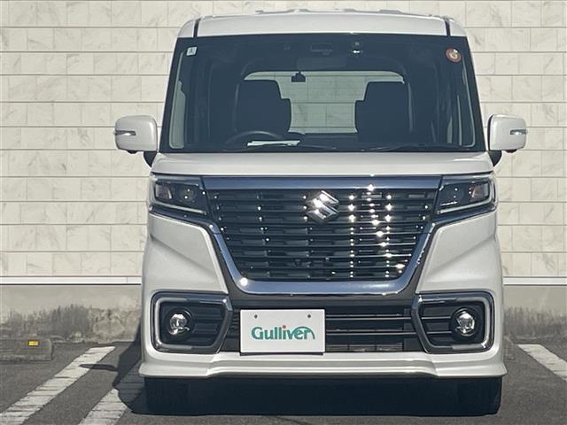 スペーシアカスタム ハイブリッドＸＳターボ　純正フルセグナビ　アイドリングストップ　プッシュスタート　パワーステアリング　パワーウィンドウ　ハイブリット車　ターボ車　ＭＴモード付ＡＴ　クルーズコントロール　バックカメラ　純正フロアマット　ＥＴＣ（3枚目）