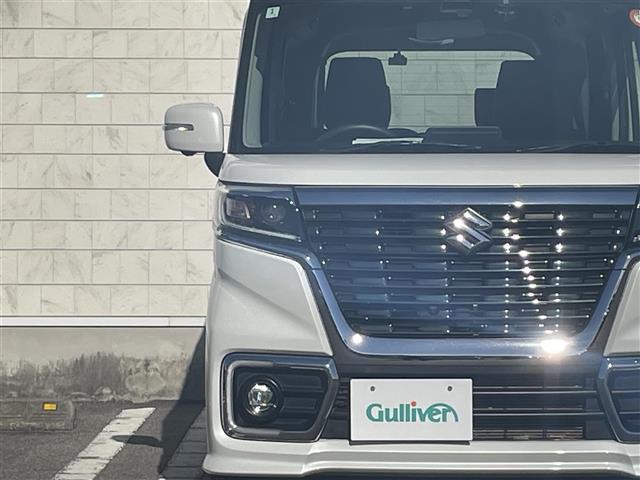 スペーシアカスタム ハイブリッドＸＳターボ　純正フルセグナビ　アイドリングストップ　プッシュスタート　パワーステアリング　パワーウィンドウ　ハイブリット車　ターボ車　ＭＴモード付ＡＴ　クルーズコントロール　バックカメラ　純正フロアマット　ＥＴＣ（4枚目）