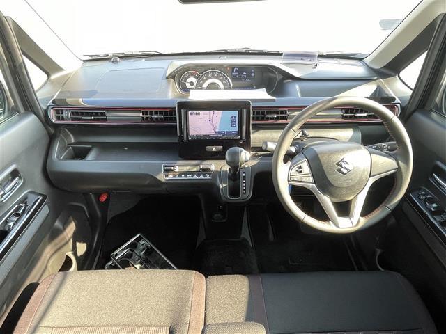 ワゴンRスティングレー ハイブリッドX 社外KENWOODナビ ヘッドアップディスプレイ ETC 衝突軽減ブレーキ シAM FM CD DVD BT シートヒーター TV ステアリングスイッチ 純正アルミホイール オートエアコン プッシュ(2枚目)