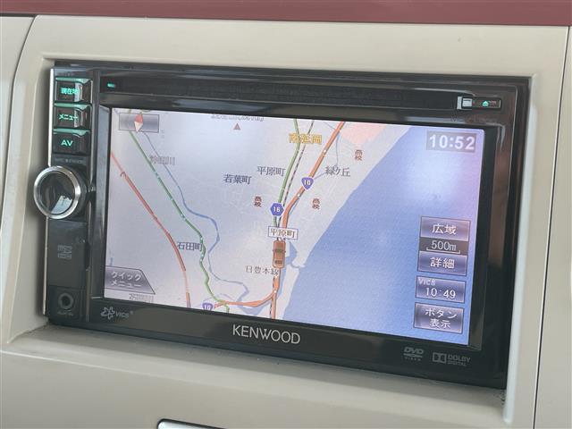 アルトラパンショコラ Ｘ　社外ナビ（ＣＤ／ＤＶＤ／ＡＭ／ＦＭ／ＵＳＢ）ワンセグＴＶプッシュスタートスマートキーアイドリングストップドライブレコーダー純正フロアマットドアバイザー（12枚目）