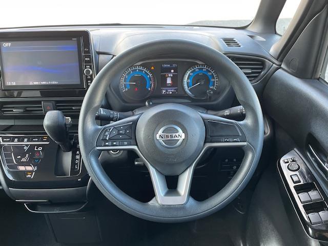 ルークス ハイウェイスター　Ｘ　純正ナビ　フルセグＴＶ　ＣＤ　ＤＶＤ　ＢＴ　アラウンドビューモニター　エマージェンシーブレーキ　前後インテリジェントソナー　ドライブレコーダー　両側電動スライドドア　スマートキー　プッシュスタート（4枚目）