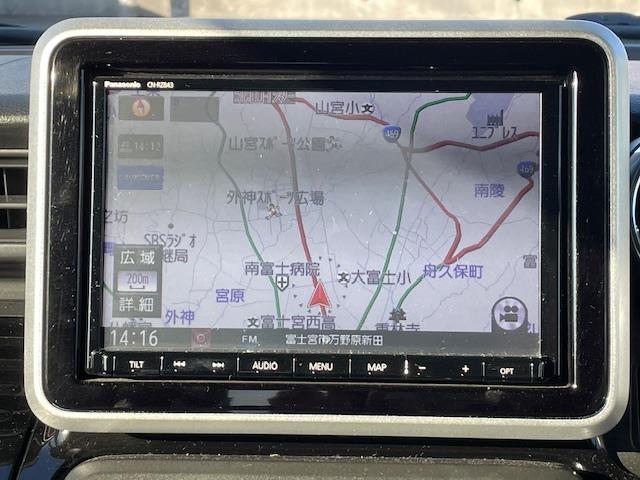 スペーシアカスタム ハイブリッドXSターボ 純ナビ/全カメ/クルコン/ドラレコ/HUD/電格ウィンカーミラー/両スラ/ソナー/革ステ/ステスイ/シートヒーター/デュアルセンサーブレーキ/バイザー(4枚目)