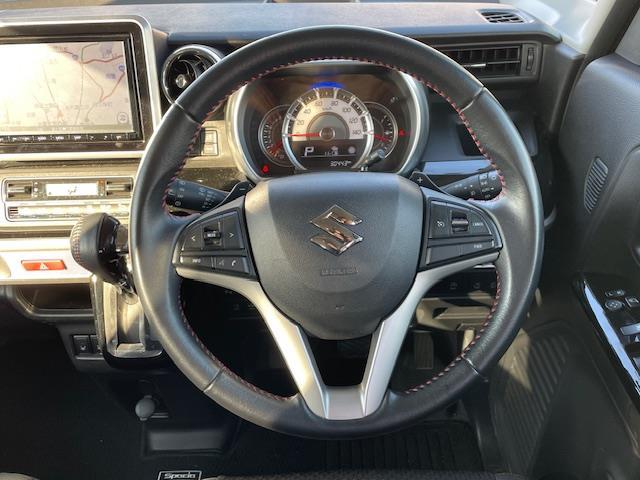 スペーシアカスタム ハイブリッドXSターボ 純ナビ/全カメ/クルコン/ドラレコ/HUD/電格ウィンカーミラー/両スラ/ソナー/革ステ/ステスイ/シートヒーター/デュアルセンサーブレーキ/バイザー(6枚目)