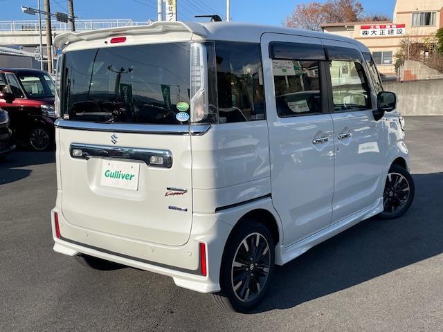 スペーシアカスタム ハイブリッドXSターボ 純ナビ/全カメ/クルコン/ドラレコ/HUD/電格ウィンカーミラー/両スラ/ソナー/革ステ/ステスイ/シートヒーター/デュアルセンサーブレーキ/バイザー(32枚目)