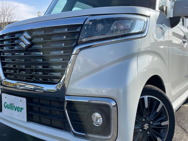 スペーシアカスタム ハイブリッドXSターボ 純ナビ/全カメ/クルコン/ドラレコ/HUD/電格ウィンカーミラー/両スラ/ソナー/革ステ/ステスイ/シートヒーター/デュアルセンサーブレーキ/バイザー(35枚目)