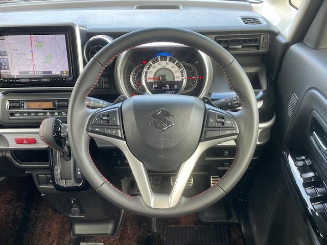 スペーシアカスタム ハイブリッドXSターボ 純ナビ/全カメ/ドラレコ/ETC/ACC/HUD/電格ウィンカーミラー/パドルシフト/Pセンサー/革ステ/ステスイ/両側パワスラ/ドアバイザー(6枚目)