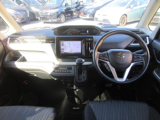 ソリオ ハイブリッドＭＺ　クリアランスソナー　両側パワースライドドア　レーダークルーズコントロール　純正ナビ　Ｂｌｕｅｔｏｏｔｈ　フルセグＴＶ　衝突軽減ブレーキ　アラウンドビューモニター　ＬＥＤヘッドライト　オートライト（3枚目）